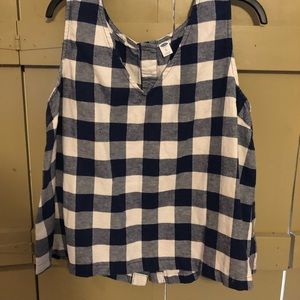 gingham tank top